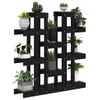 Soporte Para Plantas Madera Maciza Pino Negro 104,5x25x109,5 Cm Vidaxl