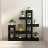 Soporte Para Plantas Madera Maciza De Pino Negro 92x25x97 Cm Vidaxl