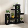 Soporte Para Plantas Madera Maciza De Pino Negro 92x25x97 Cm Vidaxl