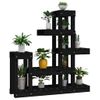 Soporte Para Plantas Madera Maciza De Pino Negro 92x25x97 Cm Vidaxl