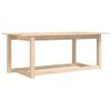 Mesa De Centro De Madera Maciza De Pino 110x55x45 Cm Vidaxl