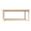 Mesa De Centro De Madera Maciza De Pino 110x55x45 Cm Vidaxl