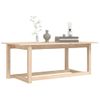 Mesa De Centro De Madera Maciza De Pino 110x55x45 Cm Vidaxl