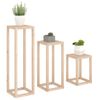 Set De Soportes Para Plantas 3 Piezas Madera Maciza De Pino Vidaxl