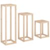 Set De Soportes Para Plantas 3 Piezas Madera Maciza De Pino Vidaxl