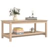 Mesa De Centro De Madera Maciza De Pino 110x55x45 Cm Vidaxl