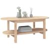 Mesa De Centro De Madera Maciza De Pino 110x55x45 Cm Vidaxl