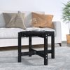 Mesa De Centro De Madera Maciza De Pino Negro 62,5x45 Cm Vidaxl