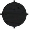 Mesa De Centro De Madera Maciza De Pino Negro 62,5x45 Cm Vidaxl