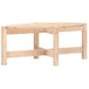 Mesa De Centro De Madera Maciza De Pino 87x48x35 Cm Vidaxl