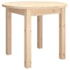 Mesa De Centro De Madera Maciza De Pino Ø 55x45 Cm Vidaxl