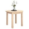 Mesa De Centro De Madera Maciza De Pino Ø 55x45 Cm Vidaxl