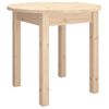 Mesa De Centro De Madera Maciza De Pino Ø 45x40 Cm Vidaxl