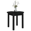 Mesa De Centro Madera Maciza De Pino Negro Ø 45x40 Cm Vidaxl