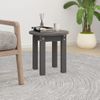 Mesa De Centro De Madera Maciza De Pino Gris Ø35x35 Cm Vidaxl