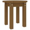 Mesa De Centro De Madera Maciza De Pino Marrón Miel Ø35x35 Cm Vidaxl