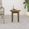 Mesa De Centro De Madera Maciza De Pino Marrón Miel Ø35x35 Cm Vidaxl