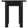 Mesa De Centro De Madera Maciza De Pino Negro Ø35x35 Cm Vidaxl