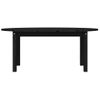 Mesa De Centro De Madera Maciza De Pino Negro 110x55x45 Cm Vidaxl