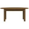 Mesa De Centro Madera Maciza De Pino Marrón Miel 80x40x35 Cm Vidaxl