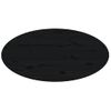 Mesa De Centro De Madera Maciza De Pino Negro 80x40x35 Cm Vidaxl