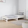 Sofá Cama Extraíble Madera Maciza De Pino Blanco 2x(90x190) Cm Vidaxl