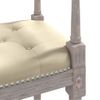 Banco Beige Lino 110x40x70 Cm Vidaxl