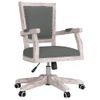 Silla De Oficina Giratoria Tela Gris Oscuro Vidaxl