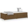 Sofá Cama Madera Maciza De Pino Marrón Miel 90x200 Cm Vidaxl