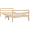 Estructura De Cama Sin Colchón Madera Maciza De Pino 90x200 Cm Vidaxl