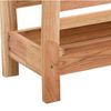 Revistero De Madera Maciza Nogal 40x26,5x38,5 Cm Vidaxl