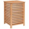 Cesto Para La Ropa Madera Maciza De Nogal 45x45x65 Cm Vidaxl