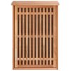 Armario De Baño Para Pared Madera Maciza De Nogal 42x23x60 Cm Vidaxl