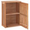 Armario De Baño Para Pared Madera Maciza De Nogal 42x23x60 Cm Vidaxl