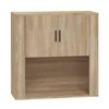 Armario De Pared Madera Contrachapada Roble Sonoma 80x33x80 Cm Vidaxl