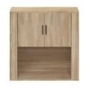 Armario De Pared Madera Contrachapada Roble Sonoma 80x33x80 Cm Vidaxl