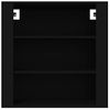 Armario De Pared Madera Contrachapada Negro 80x33x80 Cm Vidaxl