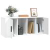 Mueble Para Tv Madera Contrachapada Blanco 100x35x40 Cm Vidaxl