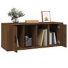 Mueble Tv Madera Contrachapada Color Marrón Roble 100x35x40 Cm Vidaxl