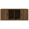 Mueble Tv Madera Contrachapada Color Marrón Roble 100x35x40 Cm Vidaxl