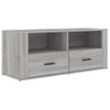 Mueble De Tv Madera Contrachapada Gris Sonoma 100x35x40 Cm Vidaxl