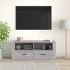 Mueble De Tv Madera Contrachapada Gris Sonoma 100x35x40 Cm Vidaxl