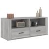 Mueble De Tv Madera Contrachapada Gris Sonoma 100x35x40 Cm Vidaxl