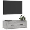 Mueble Tv Colgante Madera Contrachapada Gris Sonoma 80x36x25 Cm Vidaxl