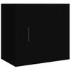 Mesitas De Noche De Pared 2 Uds Negro 50x30x47 Cm Vidaxl