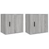 Mesitas De Noche De Pared 2 Uds Gris Sonoma 50x30x47 Cm Vidaxl