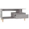 Mesa De Centro Madera Contrachapada Gris Sonoma 90x49x45 Cm Vidaxl