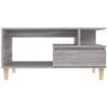 Mesa De Centro Madera Contrachapada Gris Sonoma 90x49x45 Cm Vidaxl