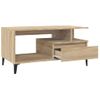 Mesa De Centro Madera Contrachapada Roble Sonoma 90x49x45 Cm Vidaxl