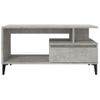 Mesa De Centro Madera Contrachapada Gris Hormigón 90x49x45 Cm Vidaxl